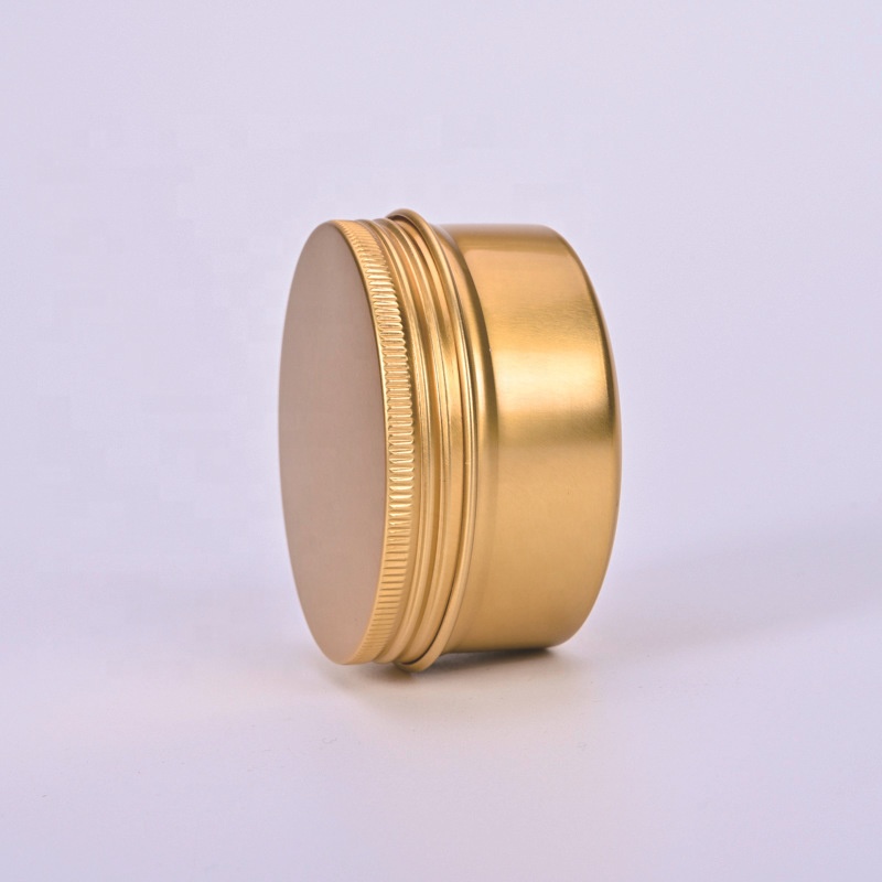 Eco-friendly empty aluminum nice rose gold 1oz round aluminum jar 30ml