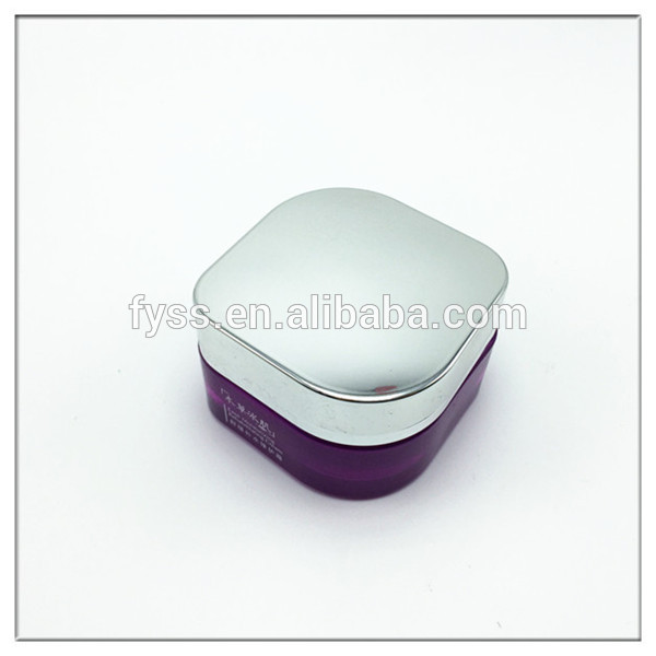 Eco-friendly free custom clear glass cream jar for 50g wholesale