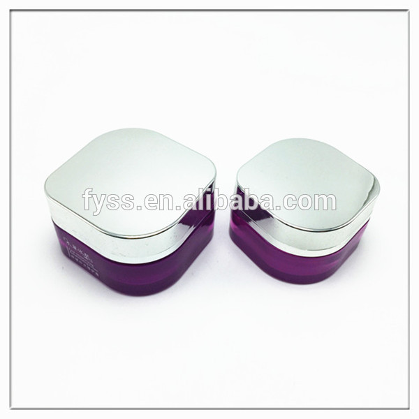 Eco-friendly free custom clear glass cream jar for 50g wholesale