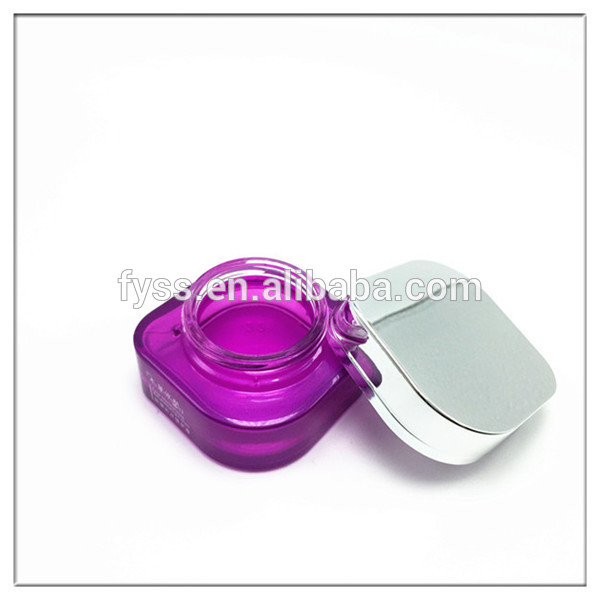 Eco-friendly free custom clear glass cream jar for 50g wholesale