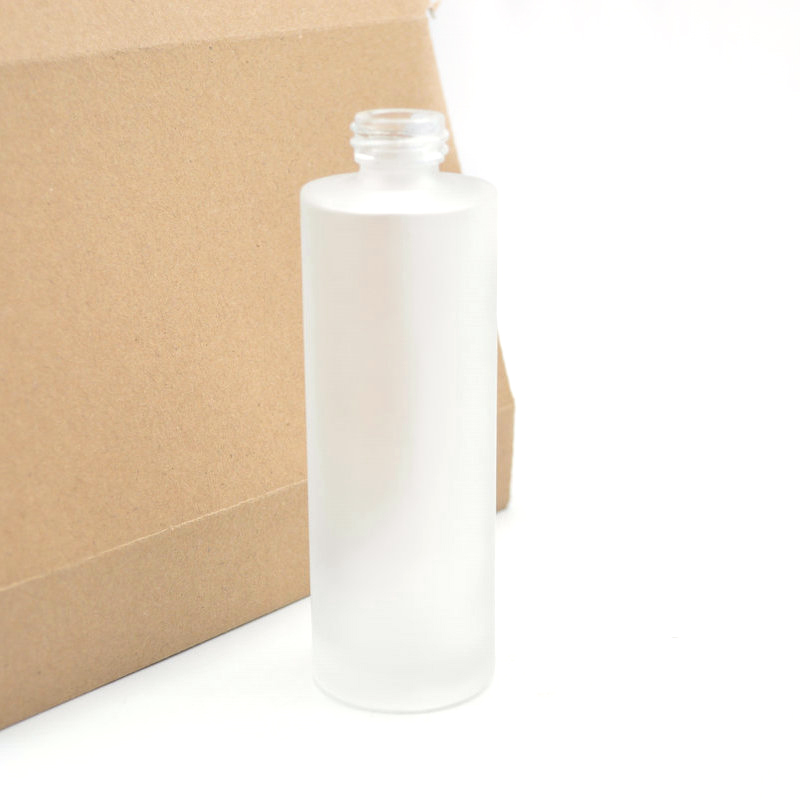 Eco friendly frosted glass lotion sprayer bottle with pump spray 50ml 100ml