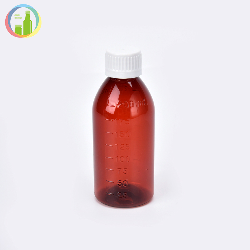 Eco friendly medicine liquid  plastic bottle pharmacy cough syrup bottles