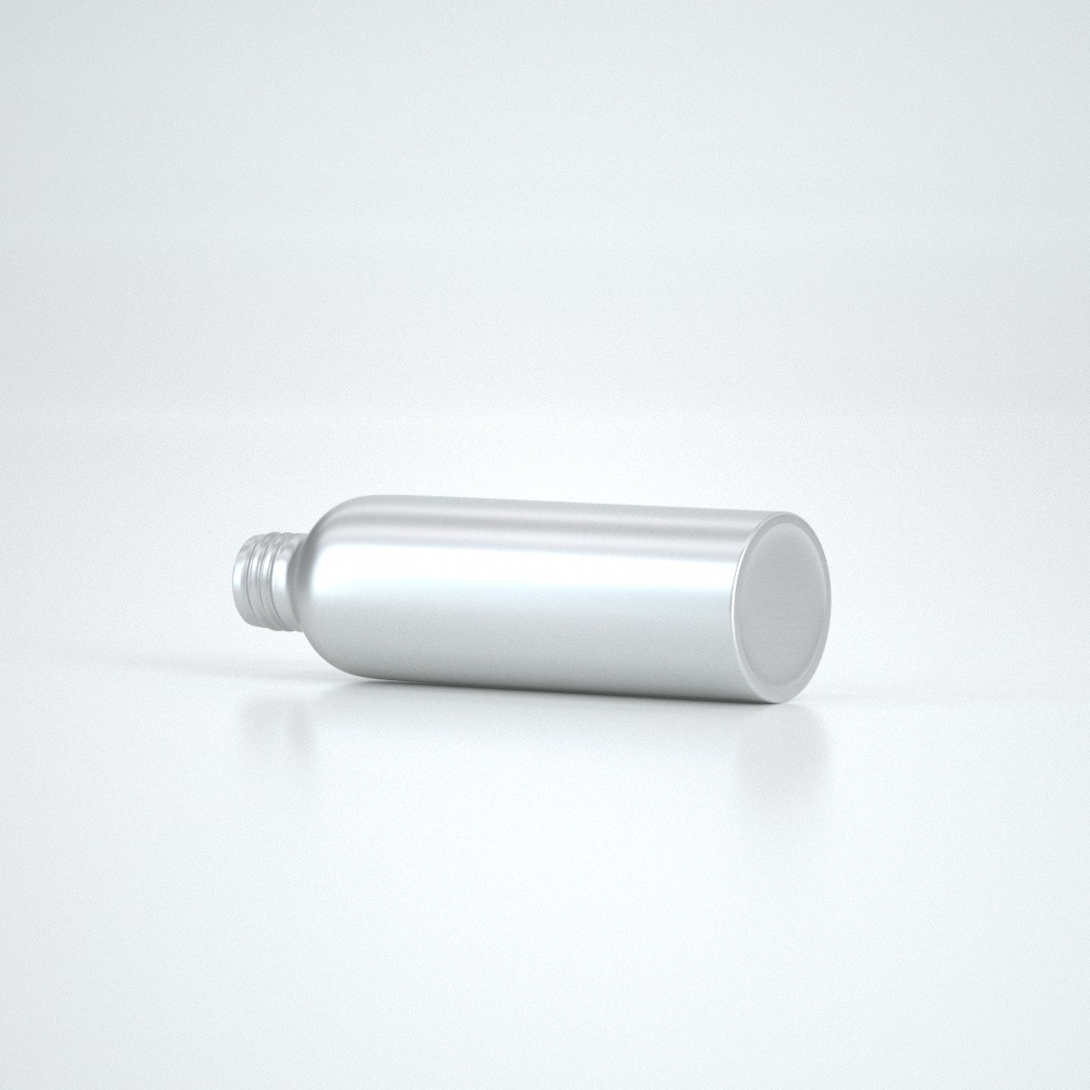 Eco-friendly metal empty aluminum bottle with lid for cosmetic refillable bottles 30ml 60ml 80ml 100ml 150ml 200ml 250ml 500ml