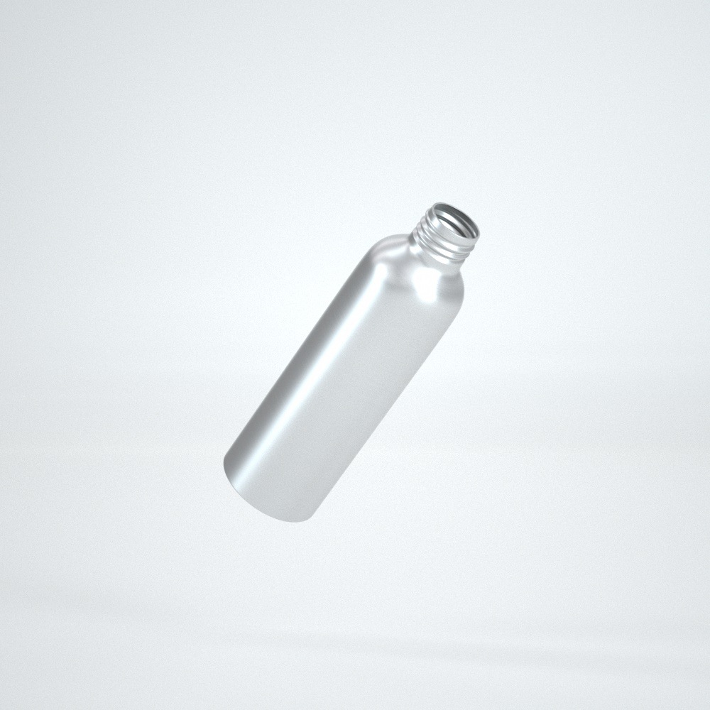 Eco-friendly metal empty aluminum bottle with lid for cosmetic refillable bottles 30ml 60ml 80ml 100ml 150ml 200ml 250ml 500ml