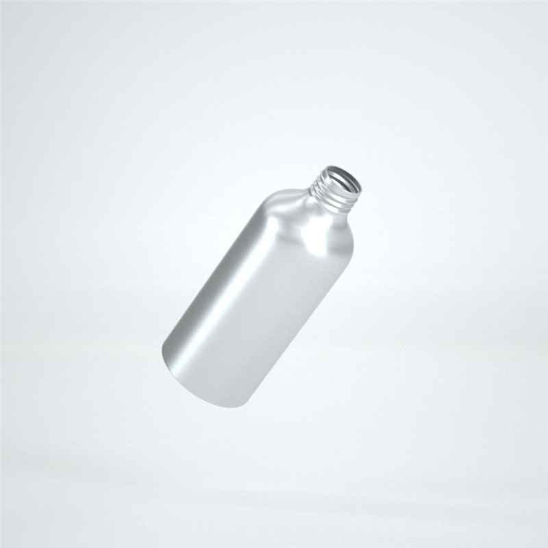 Eco-friendly metal empty aluminum bottle with lid for cosmetic refillable bottles 30ml 60ml 80ml 100ml 150ml 200ml 250ml 500ml