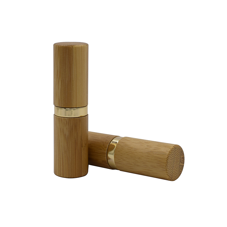 Eco- friendly natural material 4.5g 5ml bamboo lipstick container 12.1mm