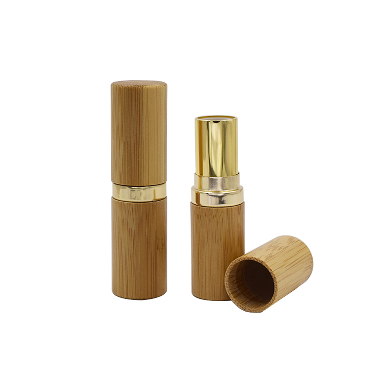 Eco- friendly natural material 4.5g 5ml bamboo lipstick container 12.1mm