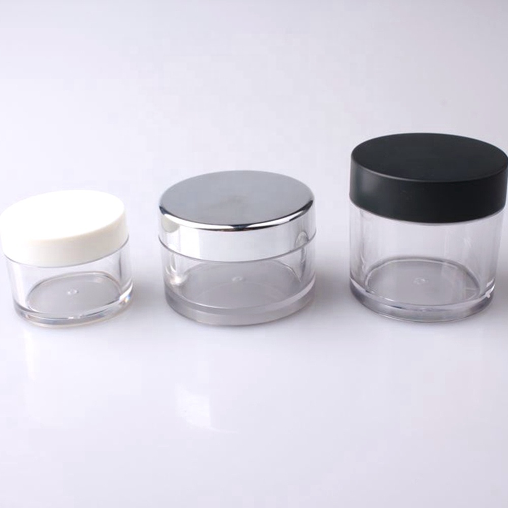 Eco-friendly new clear thick wall plastic container cosmetic jar