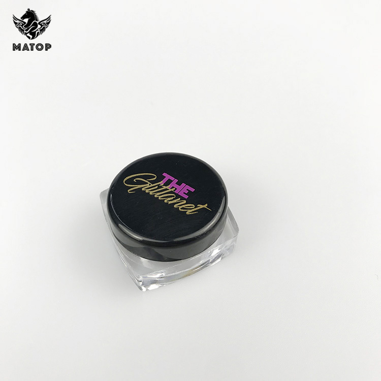 Eco friendly plastic 5g 10g 20g clear loose powder jar container with lid