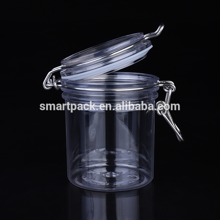Eco friendly plastic material body scrub cosmetic packaging jar