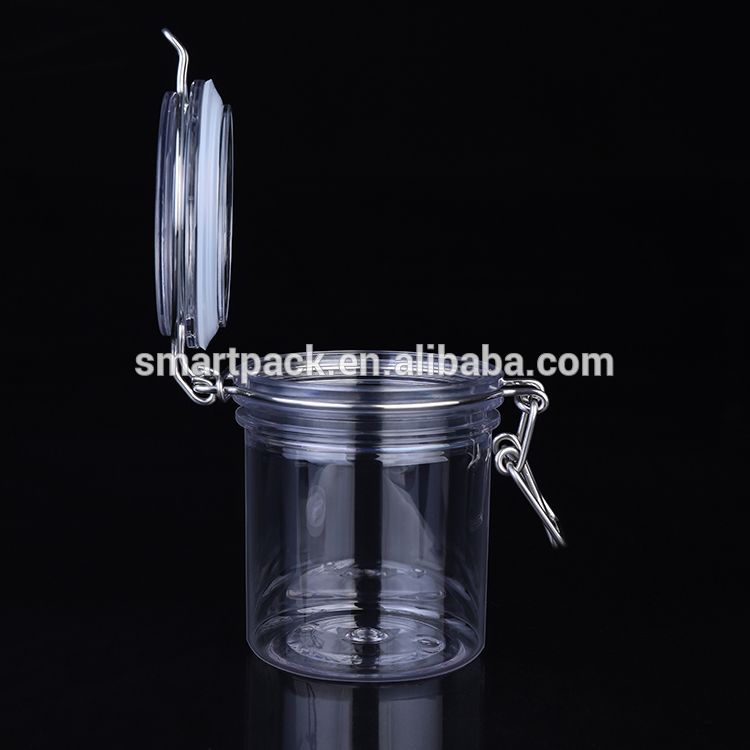 Eco friendly plastic material body scrub cosmetic packaging jar