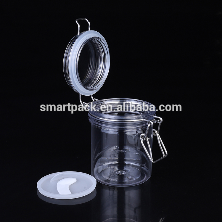 Eco friendly plastic material body scrub cosmetic packaging jar