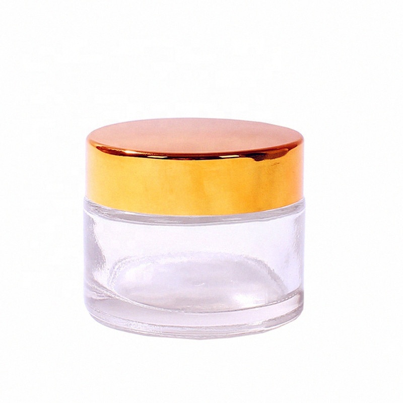 Eco friendly  round 5g cosmetic jar peanut butter jar glass