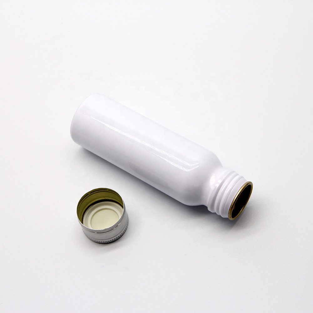 Eco friendly round custom color aluminum packaging beverage bottle 100 ml 250ml
