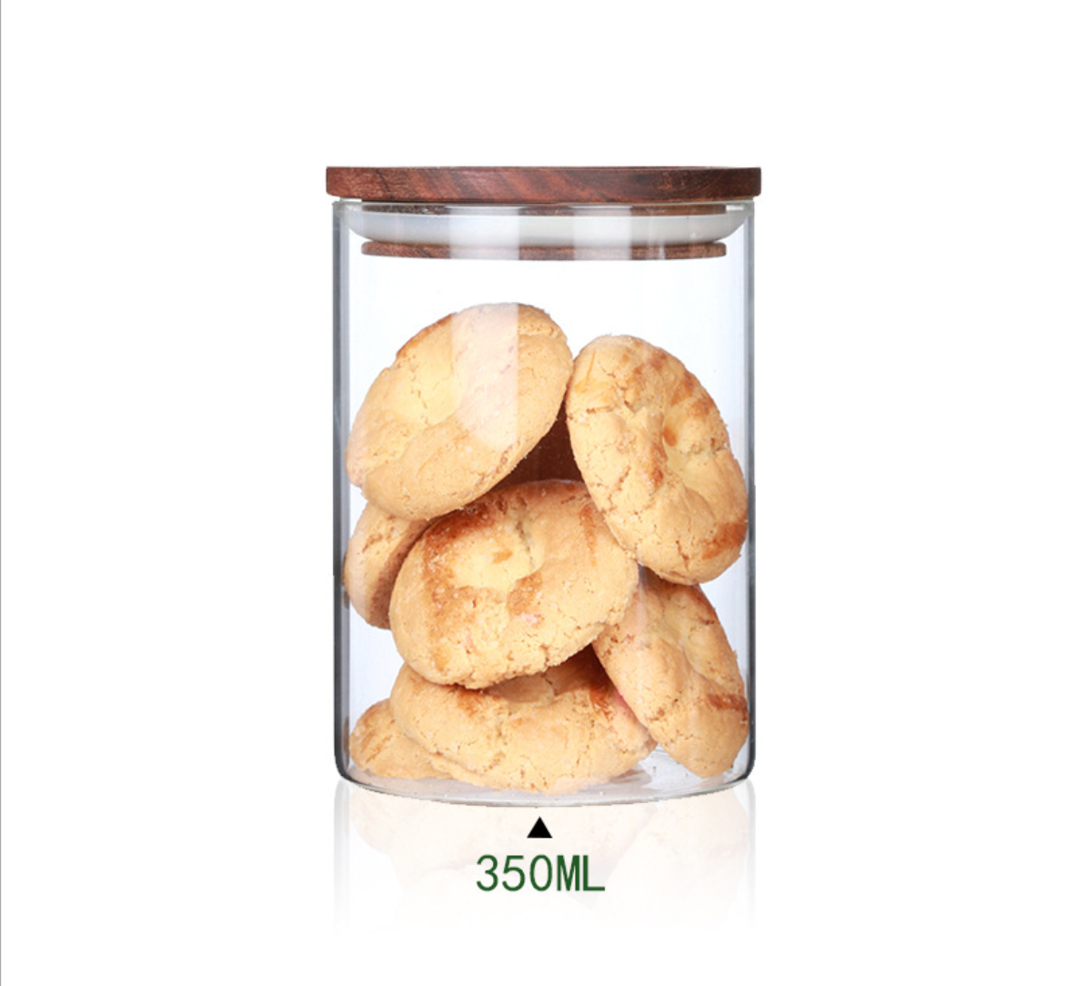Eco friendly wholesale glass jars with wood lid