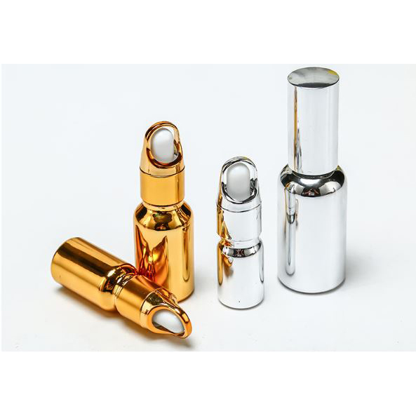 Electroplating golden essential oil bottle 50ml sub-bottomed perfume spray bottle essence lotion glass bottle