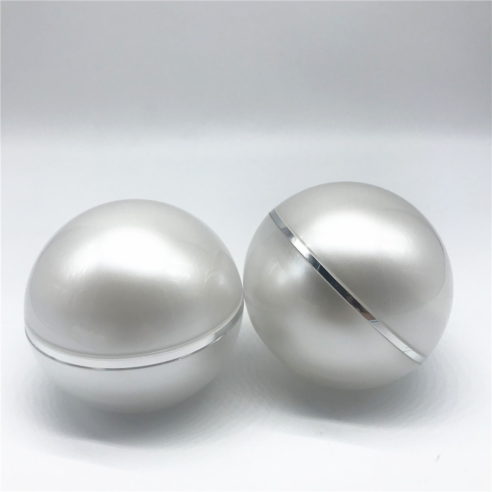 Elegant 30g 50g acrylic luxury cosmetic ball jar