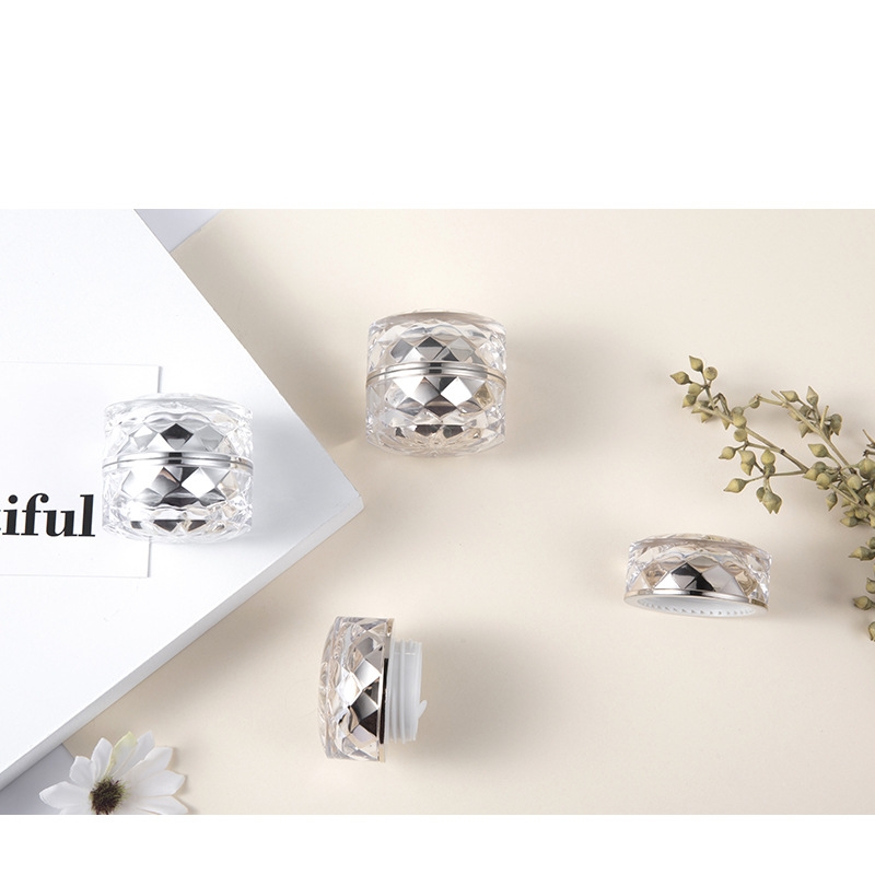 Elegant Acrylic Cosmetic Container Facial Essence 7g Clear Plastic Lotion Cream Jars