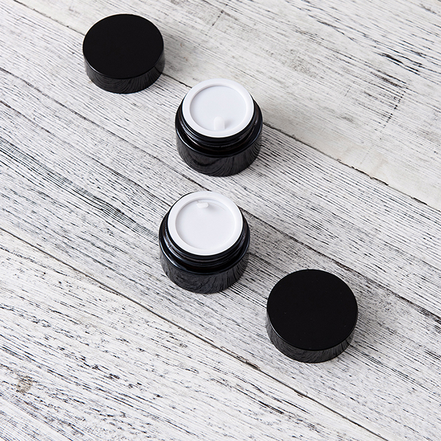 Elegant Cosmetic Container Facial Mask 30g 50g 100g Clear glass Lotion Cream Jar With Childproof Lid