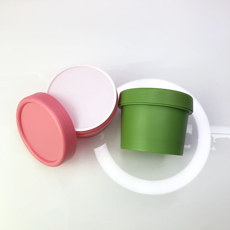 Elegant Cosmetic Container Facial PET Plastic lotion cream empty jar