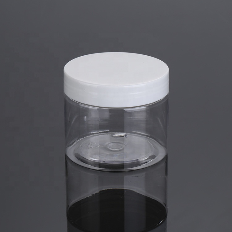 Elegant Cosmetic Container Facial mask 30g 50g 100g 150g 250g 500g Clear PET Plastic lotion cream jar