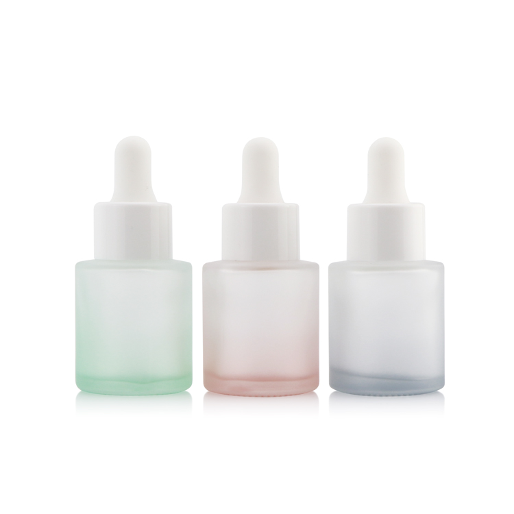 Elegant Frosted Matte green 30ml 1oz tincture bottles glass dropper hair serum bottle with dropper pipette
