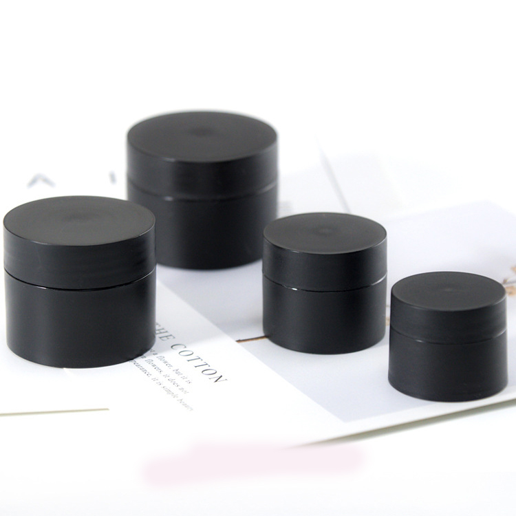 Elegant PP Cosmetic Jars Fancy Double Walled Cosmetic Containers plastic cream Jars Luxury Plastic Jars with colored lids