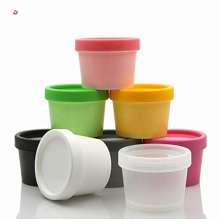 Elegant cosmetic container facial transparent plastic jar for creams fancy jars cosmetics