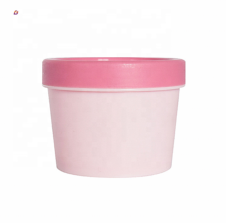 Elegant cosmetic container facial transparent plastic jar for creams fancy jars cosmetics