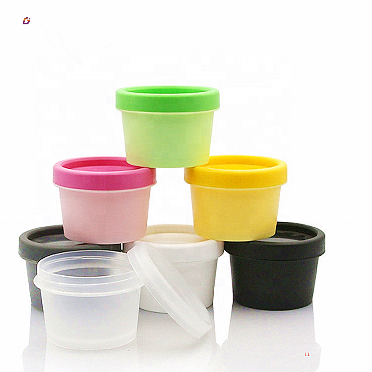 Elegant cosmetic container facial transparent plastic jar for creams fancy jars cosmetics