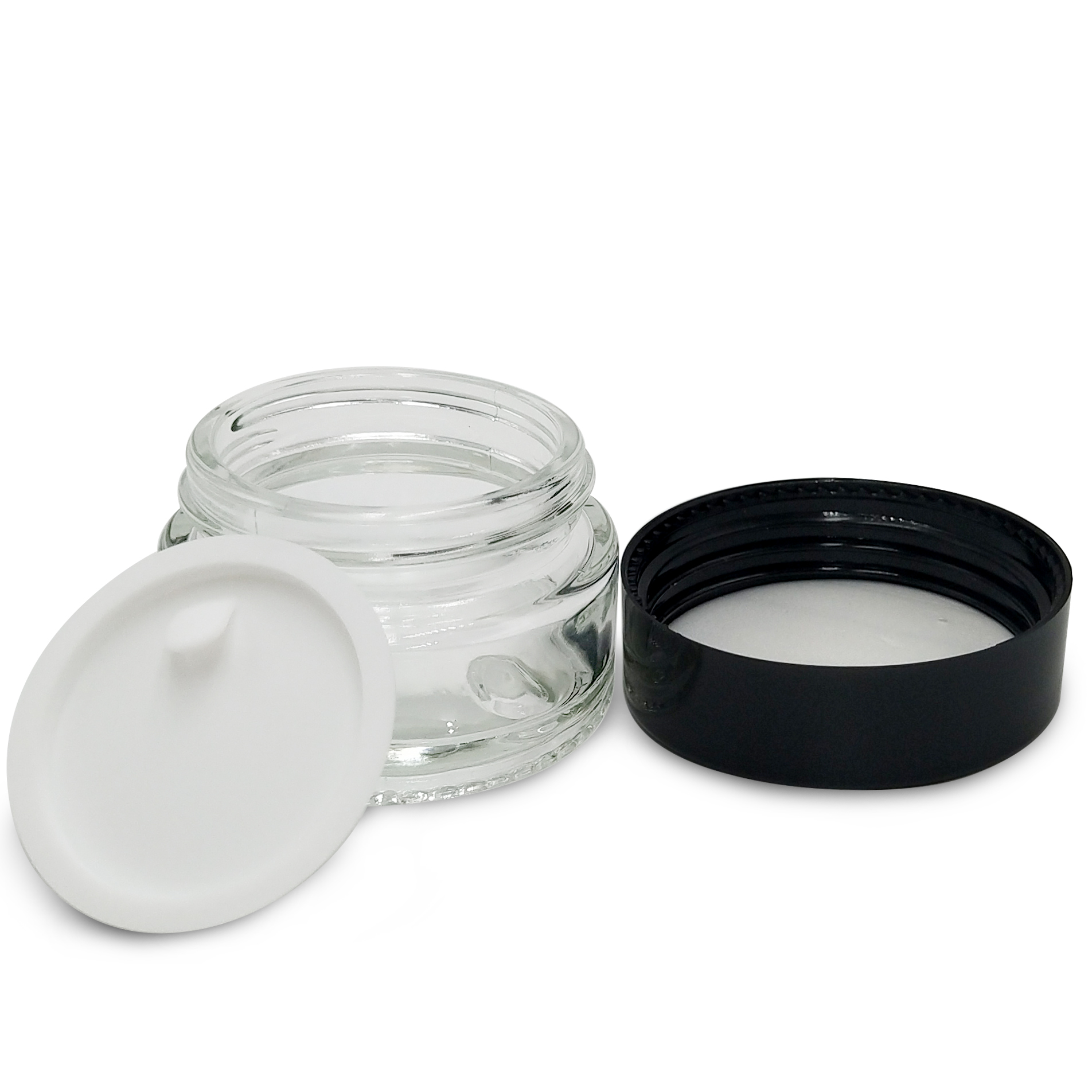 Elegant! glass jar 10ml 20ml 50ml 100ml as empty lip balm containers wholesale for cosmetic packaging