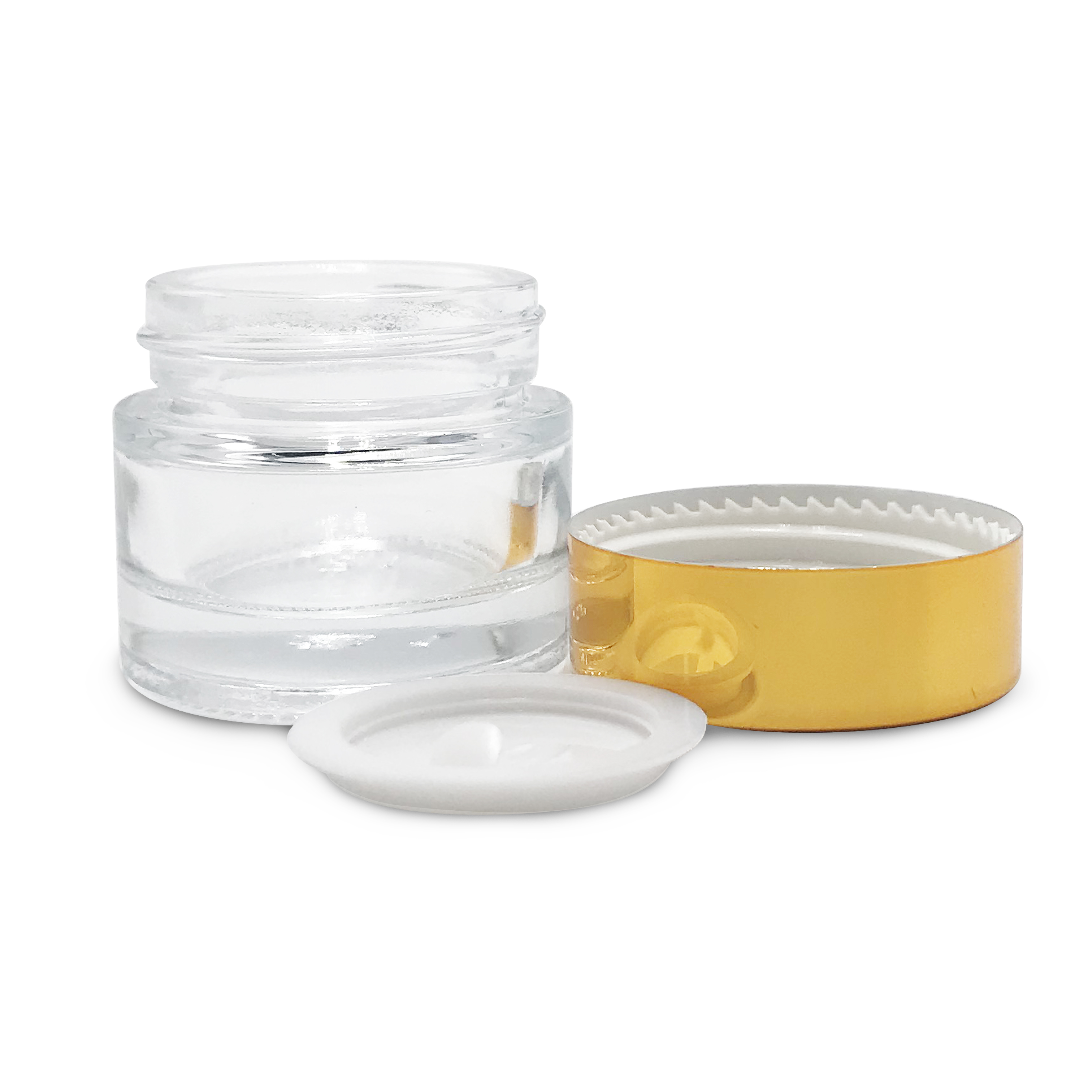 Elegant! glass jar 10ml 20ml 50ml 100ml as empty lip balm containers wholesale for cosmetic packaging
