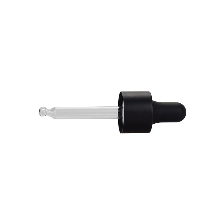 Elegant10ml 30ml 50ml 60ml 10ml 1oz matte black glass serum dropper bottle 2 oz