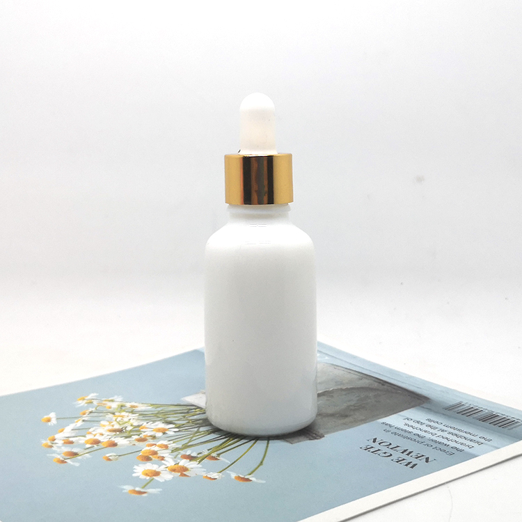 Emballage en ceramique 30 ml white porcelain glass dropper bottle for serum oil