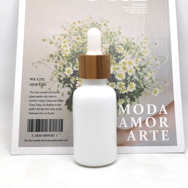 Emballage en ceramique 30 ml white porcelain glass dropper bottle for serum oil