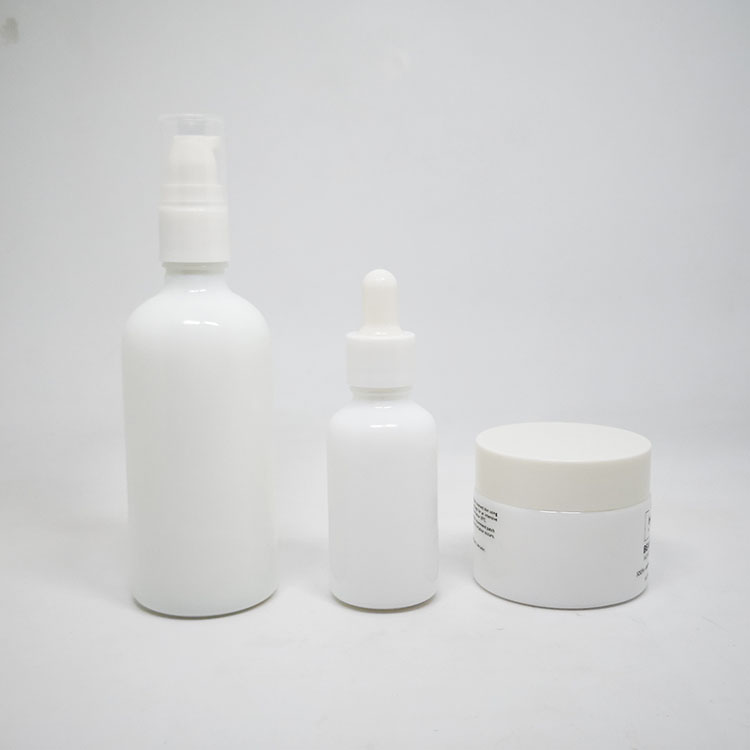 Emballage en ceramique 30 ml white porcelain glass dropper bottle for serum oil