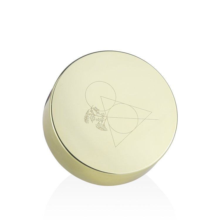 Embossed logo skincare packaging 20g 30g 50g 100g screen printing purple 2 oz cream glass jars with gold lid