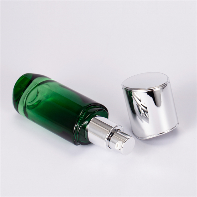 Emerald Color 30g 50g 40ml 100ml 120ml Skincare Packaging Bottle Custom Glass Cosmetic Bottle