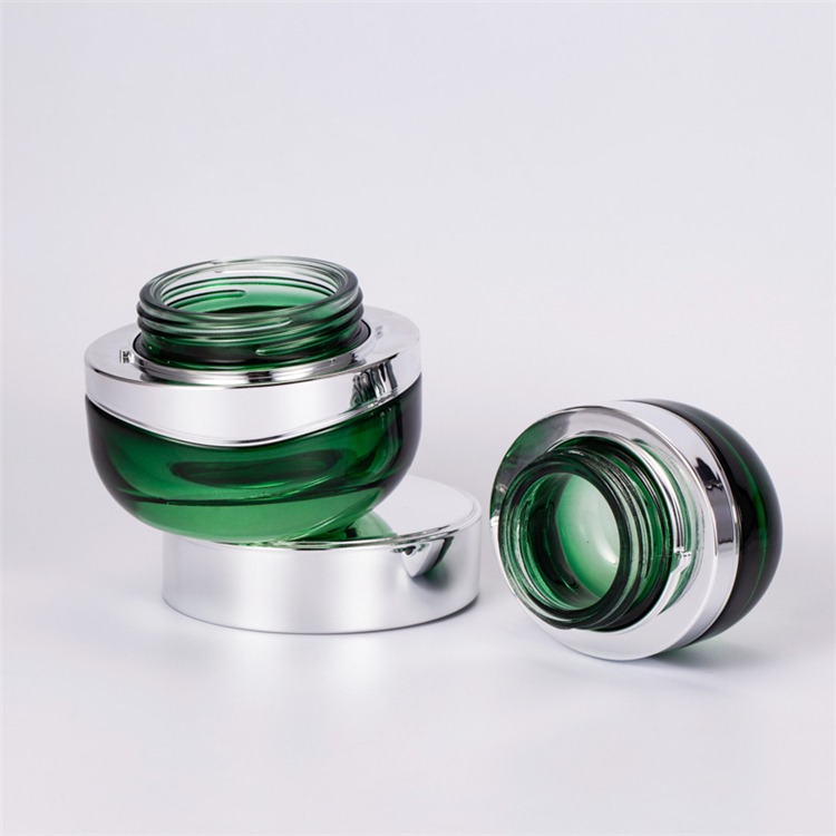 Emerald Color 30g 50g 40ml 100ml 120ml Skincare Packaging Bottle Custom Glass Cosmetic Bottle