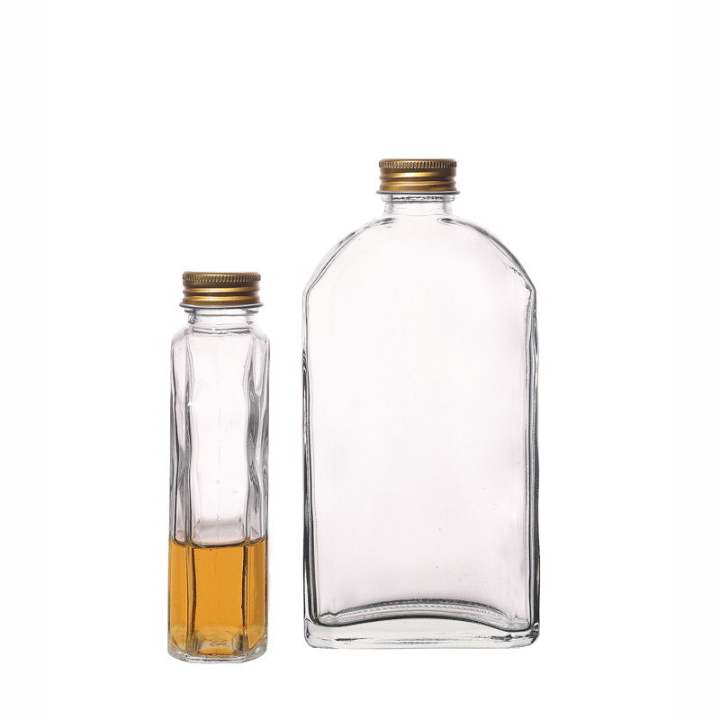 Empty 100ml 200ml 250ml 350ml 500ml Flint Customize Glass Bottles with Lids Factory