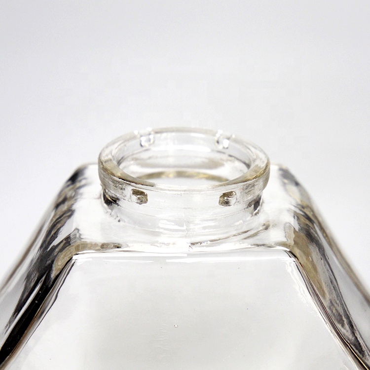 Empty 100ml 220ml 380ml Flat Hexagon Glass Honey Jar With Bamboo Lid Honey Dipper Bulk Price