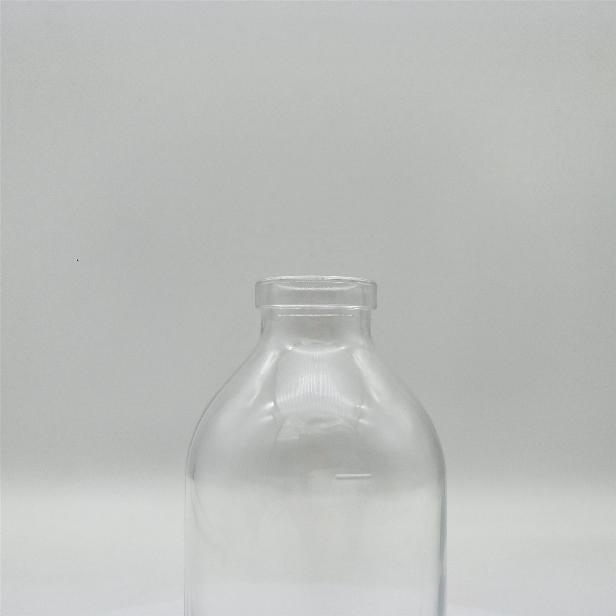 Empty 100ml 250ml 500ml Clear Amber Infusion Glass Bottle For Liquid Medical