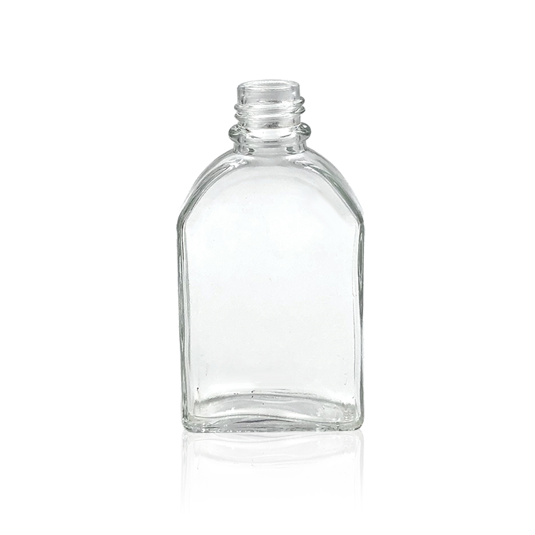 Empty 100ml Beverage Drinking Glass Bottle With Lid For Pressed Juice