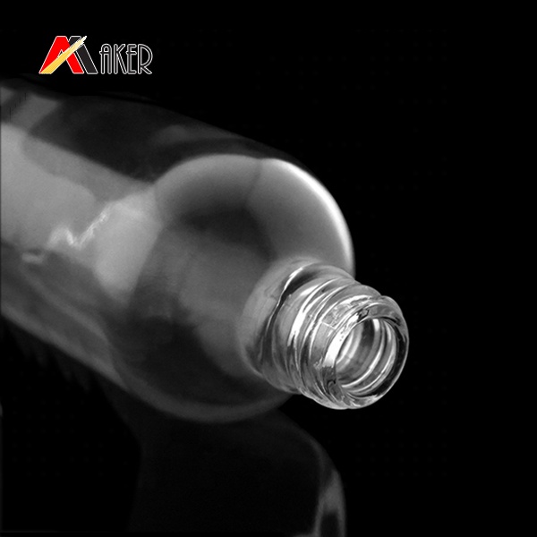 Empty 100ml Clear Boston Round Cosmetic Essential Oil Glass Dropper Bottle Screen Printing Personal Care