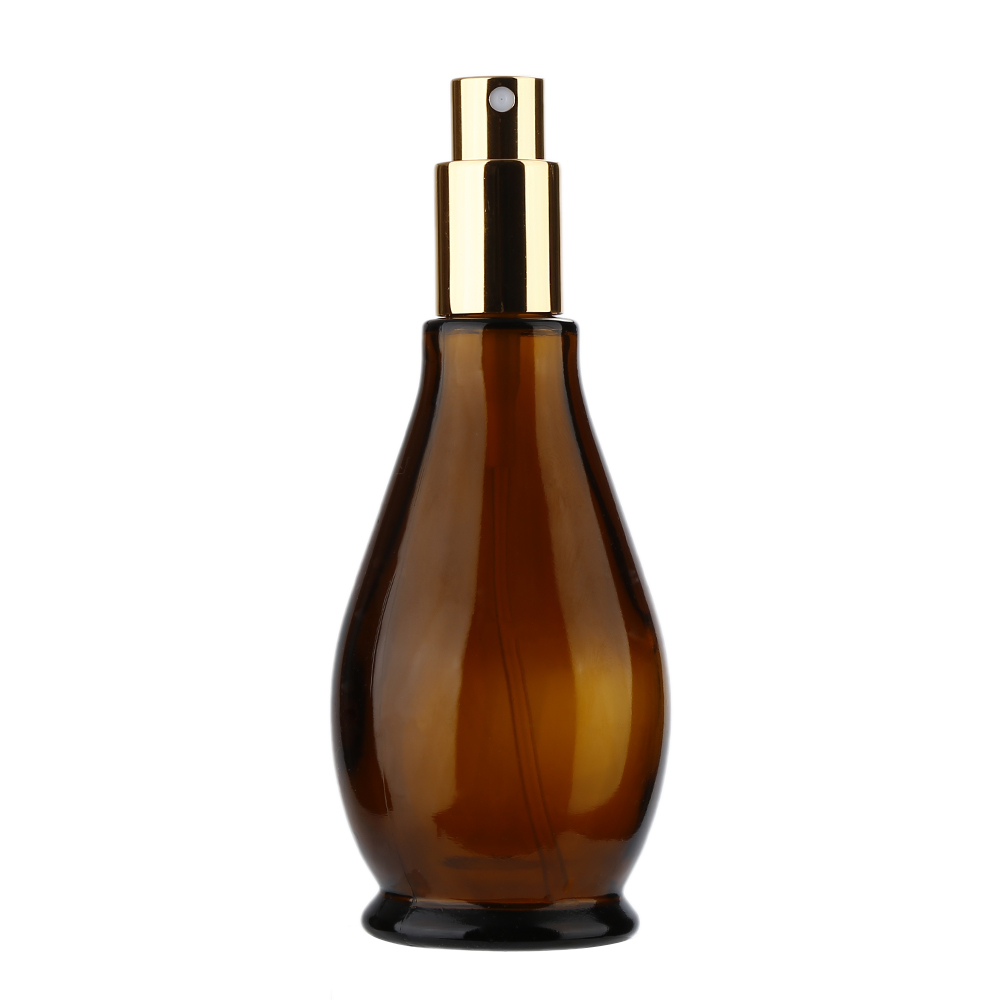 Empty 100ml amber glass bottle Refillable Perfume Atomizer Spray Bottle