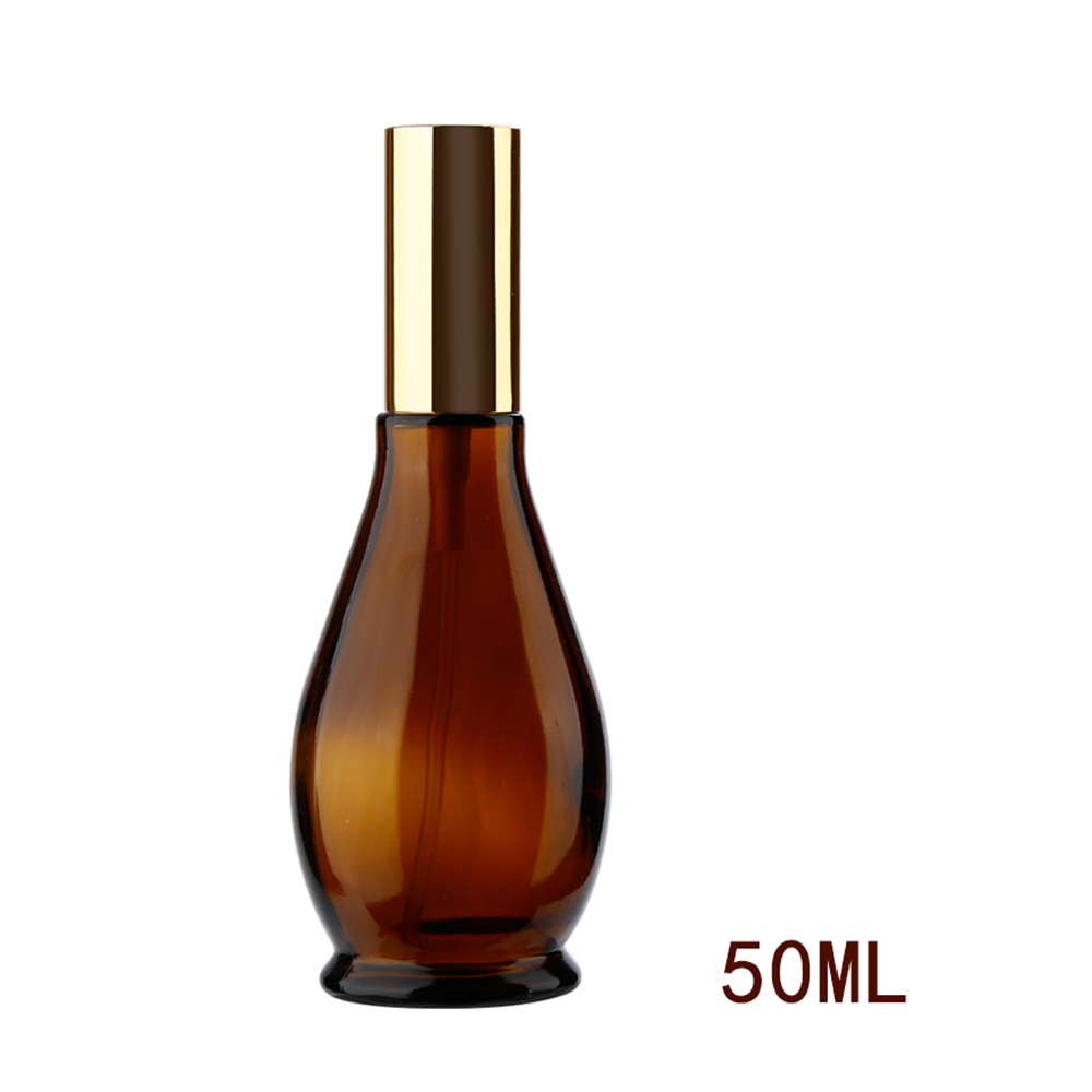 Empty 100ml amber glass bottle Refillable Perfume Atomizer Spray Bottle