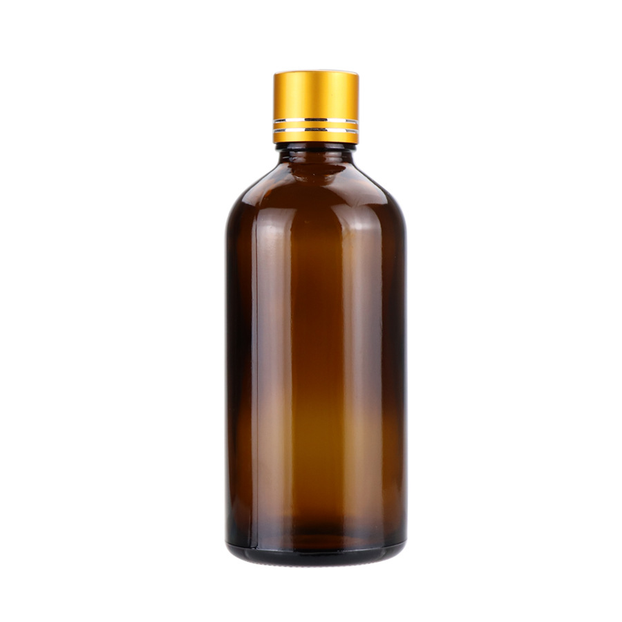 Empty 100ml glass bottle with screw cap