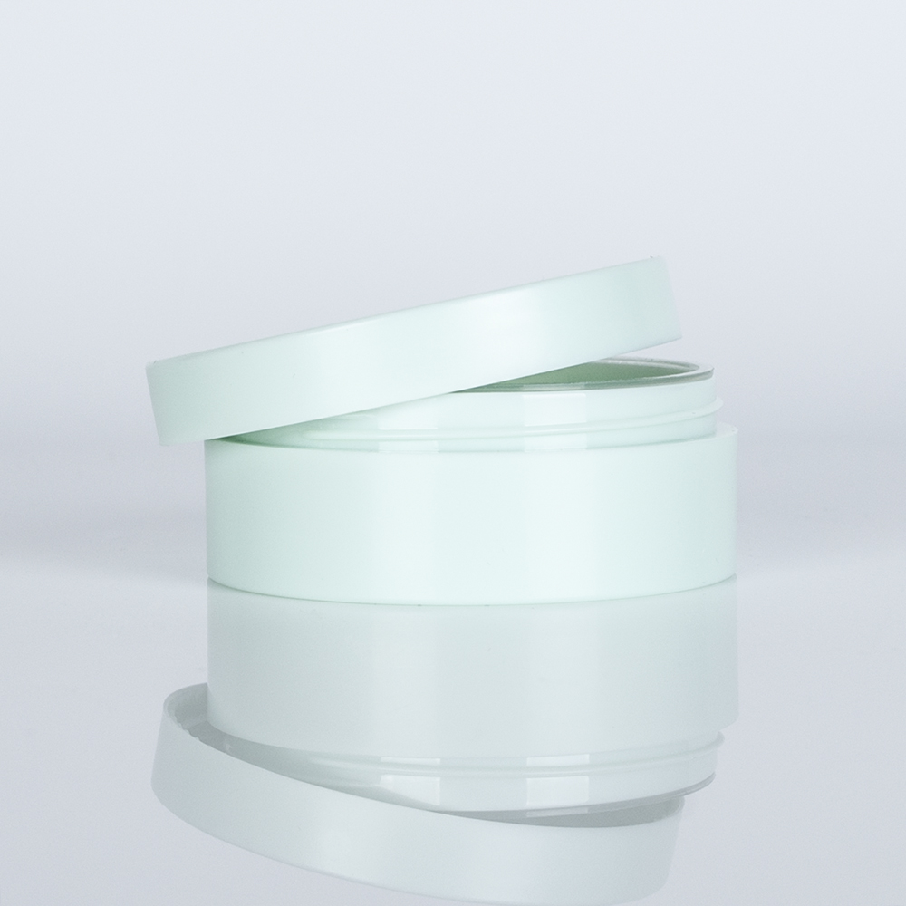 Empty 10g 30g 50g cosmetic clear green pink blue plastic 5g 5ml powder jar with a sifter