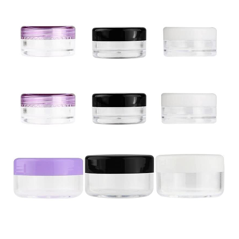 Empty 10g Makeup Plastic Cosmetic Lip Scrub Cream Acrylic Powder Jar Container