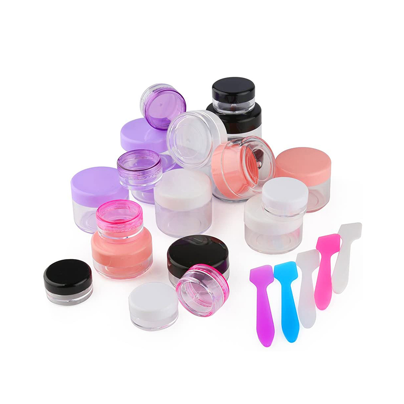 Empty 10g Makeup Plastic Cosmetic Lip Scrub Cream Acrylic Powder Jar Container